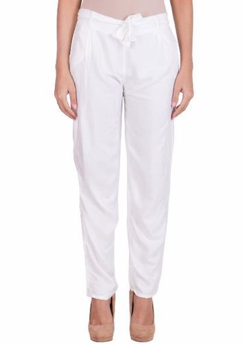 White Narrow Fit Trouser