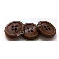 Brown Wooden Button