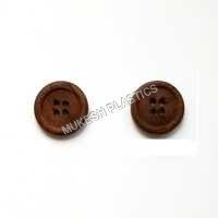 Brown Wooden Button For Coat