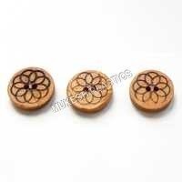 Engraved Wooden Button