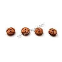 Triangle Convex Wooden Buttons