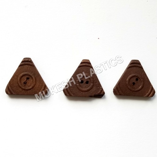 Triangle Wooden Button