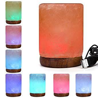 Cylinder Usb Salt Lamp