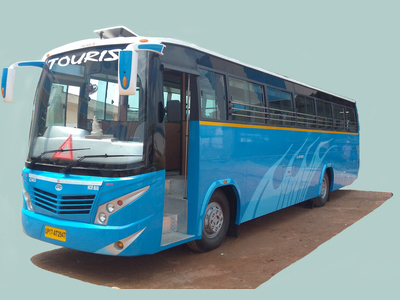 Blue Luxury bus