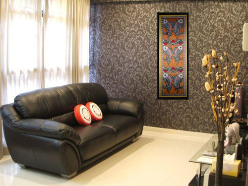 Madhubani Fish Painting - Handmade Acrylic On Paper | Perfect For Home Decor, Office Decor & Unique Gifting Items