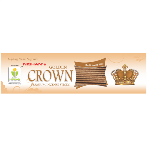 Golden Crown Premium Incense Sticks Pouch Pack