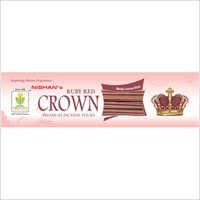 Ruby Red Crown Premium Incense Sticks Pouch Pack