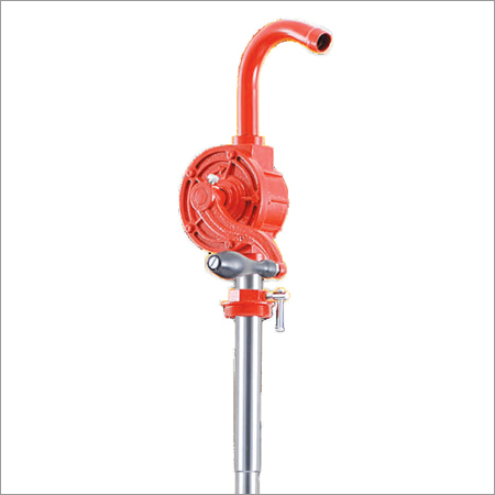 Rotary Barrel Pump Die Cast - 15-25cm Red, 2-5 LPM Flow Rate | Manual Operation, Durable Design, Easy Use