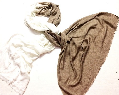 Brown White Ombrey Scarf Brown White Ombrey Scarf