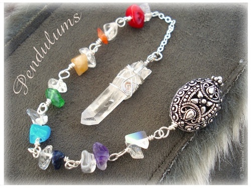 PENDULUM Chakra Gemstones Crystal Quartz Point