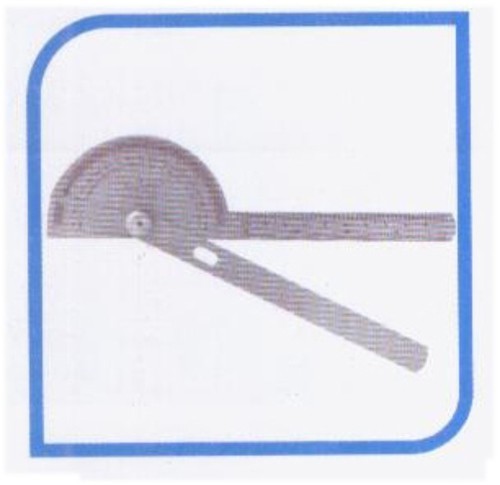 Therapy plusTM goniometer 180* Stainless Steel