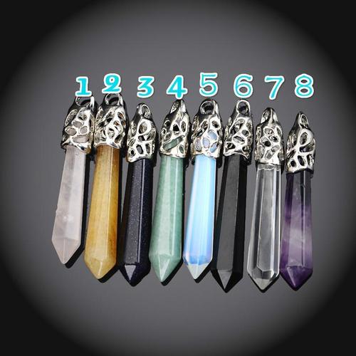 Natural Amethyst Point Pendant Opal Point Pendant