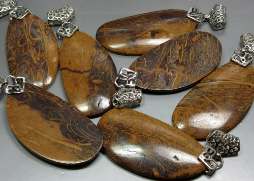 Calligraphy Stone Pendants