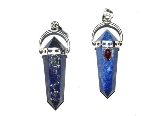 Lapis Lazuli Double Point Pendants