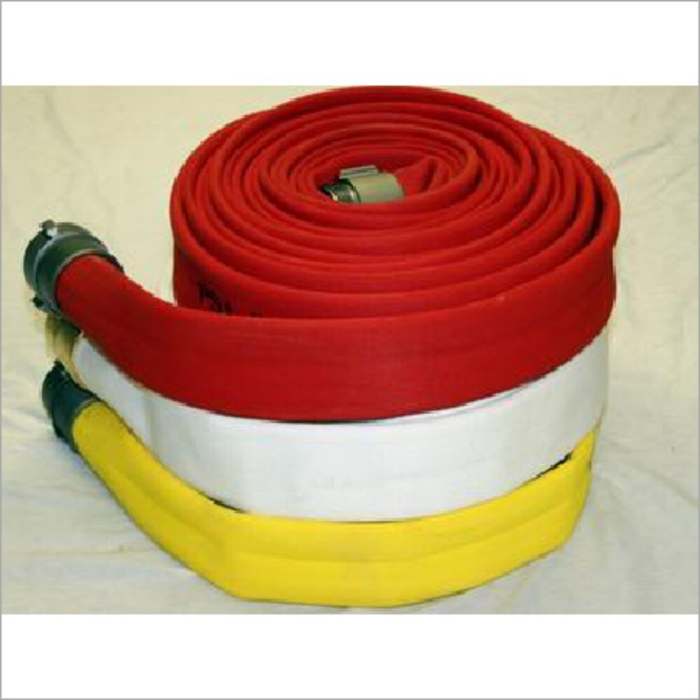 Fire Hose - Rubber-Coated Fabric, 2 Inches Diameter, High Water Flow, Manual Operation | Durable, Flexible, Heat-Resistant, 10 Bar Pressure