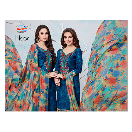 Blue And Mix Ladies Suits
