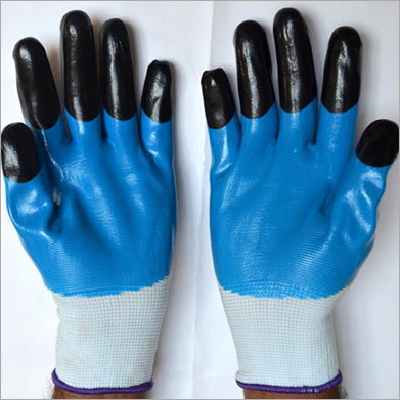 Safety Nitrile Coated Gloves