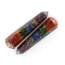 Chakra Stone Orgone faceted Massage Wands
