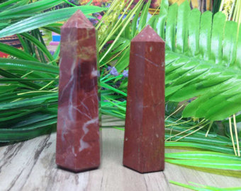 Red Jasper Obelisk Points
