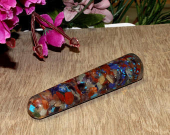 Orgone Seven Chakra (Rainbow) Gemstone Chips Smoot