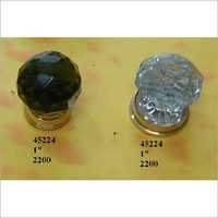 Black And Transparent Glass Door Knobs