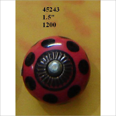 Red And Black Designer Window Knobs