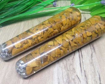 Yellow Aventurine Smooth Orgone Massage Wand
