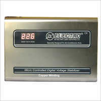 White Micro Controlled Digital Voltage Stabilizer