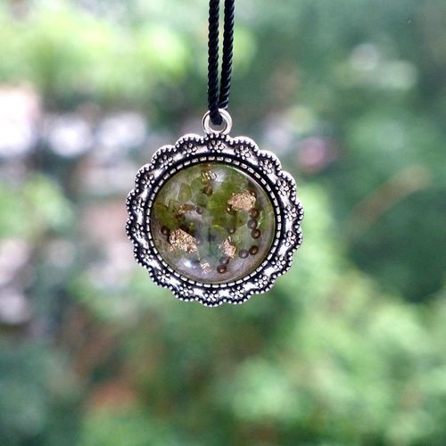 Olivine Orgonite Pendant