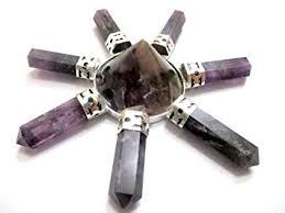 Heart Chakra Booster Energy Generator - Amethyst Silver, 7cm Diameter, Purple | Energy Boost, Chakra Balance, Stress Relief, Spiritual Growth