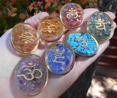 Orgone Chakra Sanskrit Oval set