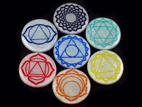 Orgonite Chakra Disc Set Orgone Energy Generator