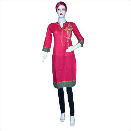 Full Sleeve Embroidered Kurti