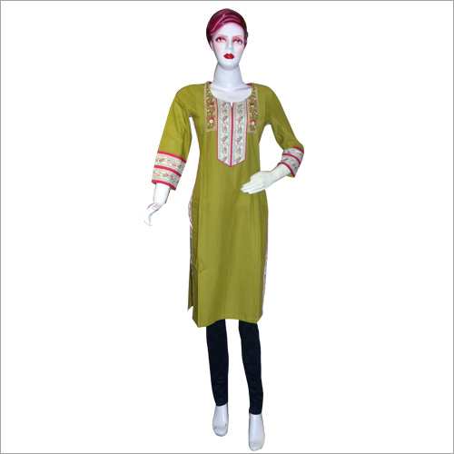 Printed Embroidered Kurti