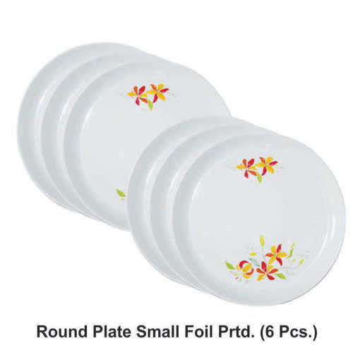 Microwave Plastic Quarter Plates 6 Pcs