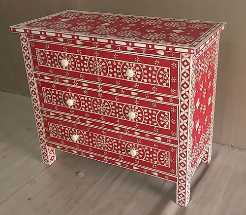Bone Inlaid Drawer Chest