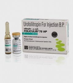 Foliculin Urofollitropin 75 HP Injection