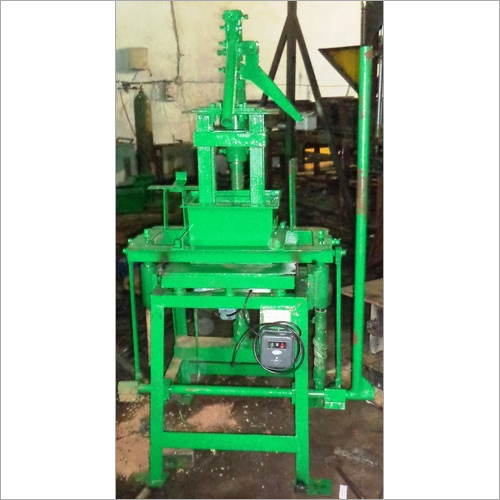 Vibro Press Manual Block Machine - High Graded Materials, 2 H.P Electric Motor, Green Color | Automatic Operation, 2,000 to 2,500 Bricks Production Capacity, Efficient Vibration System