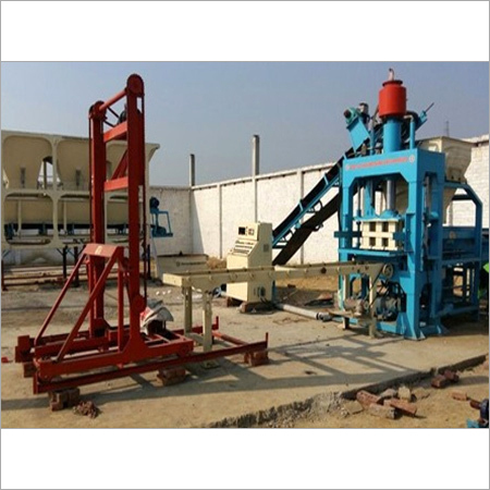 Blue Concrete Brick Making Machine