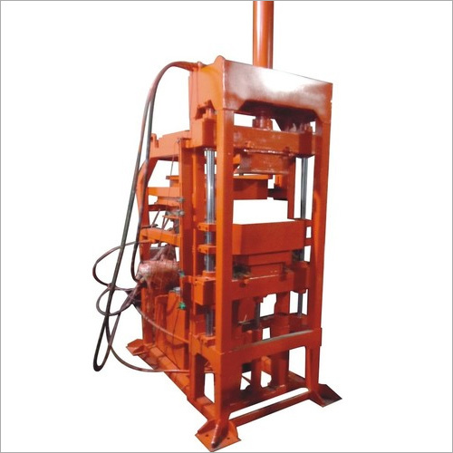 Automatic Interlocking Brick Machine - Cement Material 18000 to 22000 Bricks Per Shift Orange Color | Energy Efficient Low Pollution High Durability Automated Operation