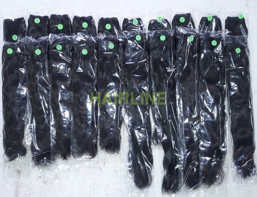 Wefted Hair - Remy Indian Human Hair, Black and All Colors | Unisex Use, Includes Hair Bands