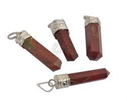 Red Jasper Fancy Cap Pencil Garnet