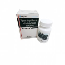 Ricovir L - Tenofovir 300 Mg & Lamivudine 300 Mg Tablets External Use Drugs