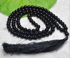 Black Hot Stone Jap Mala 108 Beads