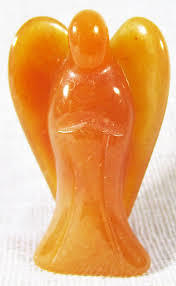 Peach Aventurine 1" Angel