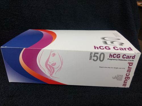 HCG Pregnancy Test Card