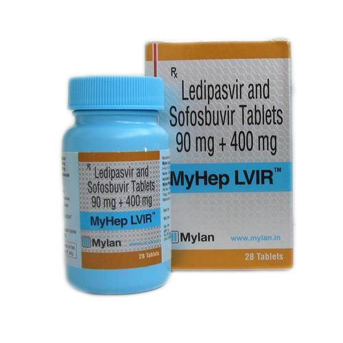 Sofosbuvir 400mg + Ledipasvir 90mg Tablet