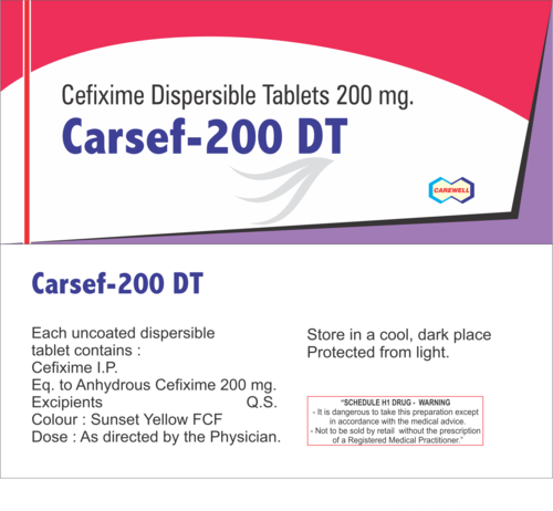 Cefixime Dispersible Tablet