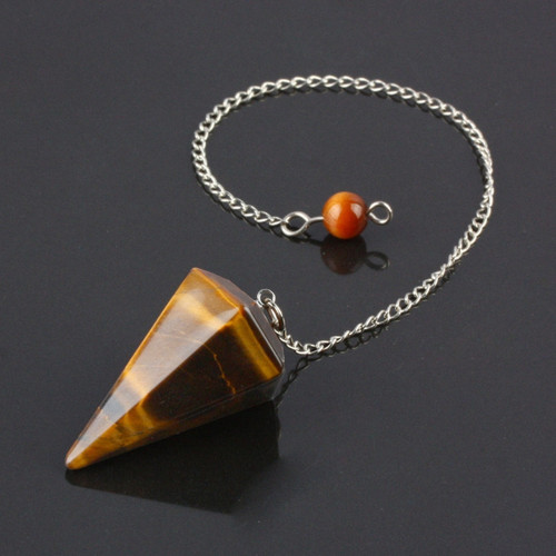 Tiger Eye Stone Pendulum