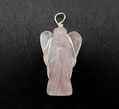 Citrine Wire Wrap Angel Pendant